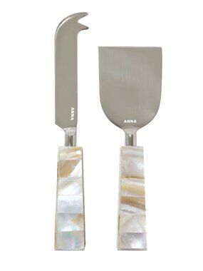 ANNA New York Mother of Pearl Cheese Knives (Set of 2)